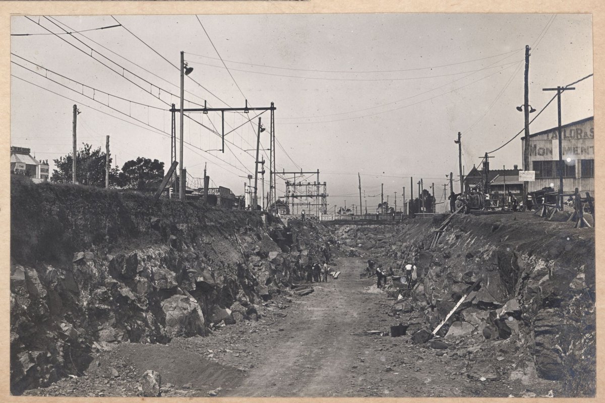 South Kensington to West Footscray, earthworks (1926–27)
