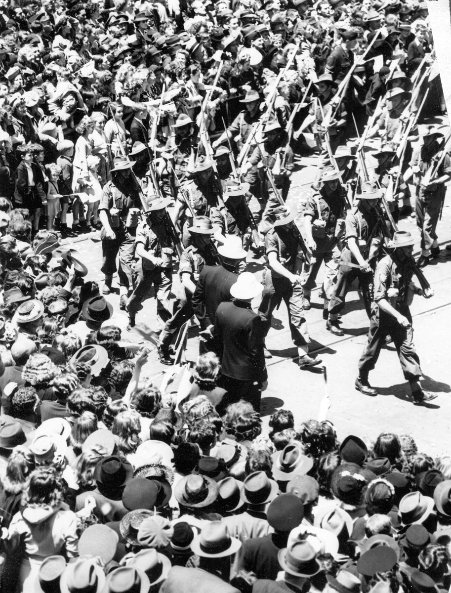 17th Brigade marching through Melbourne (c. 1943)