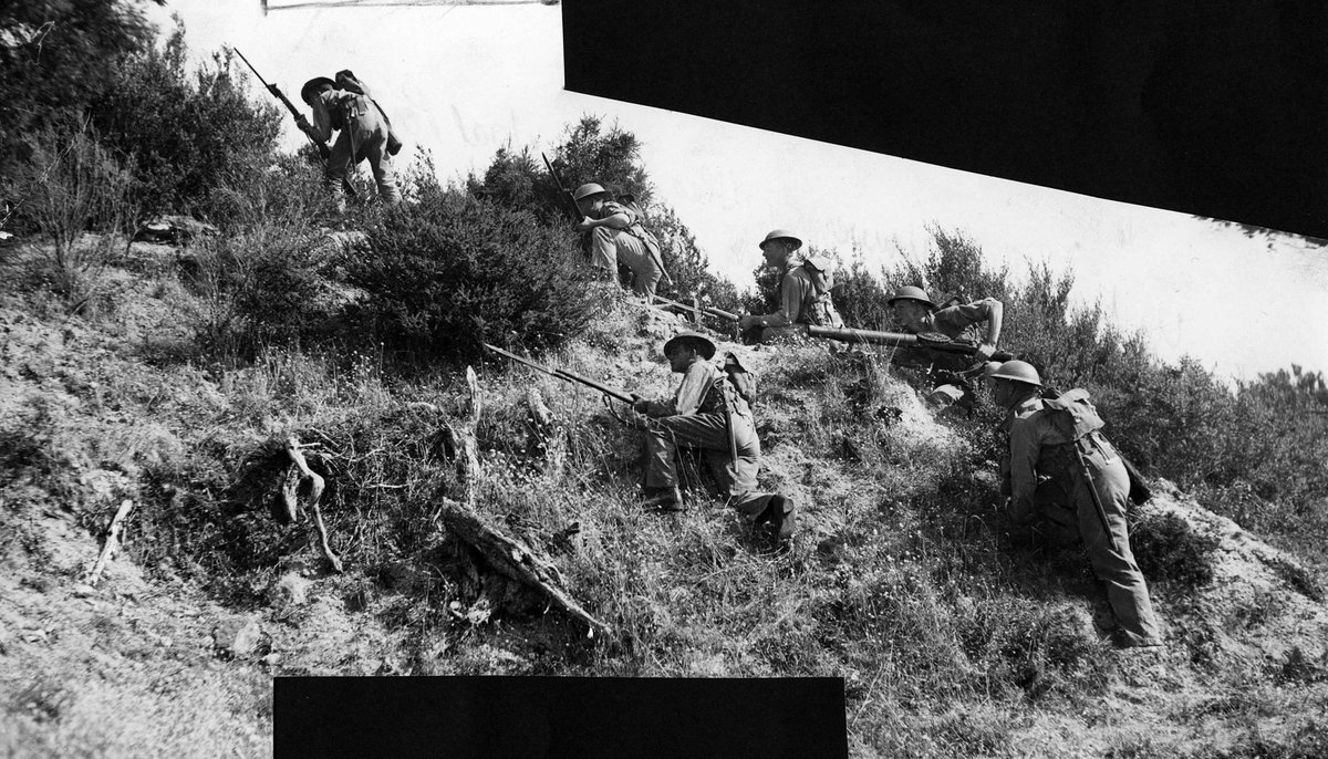Men of the Melbourne University Rifles in training, Parkville (1935–48)