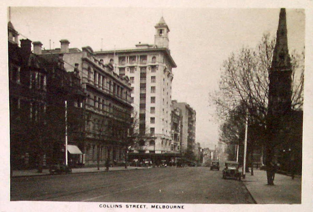 Collins Street, Melbourne, Melbourne City (c. 1930)