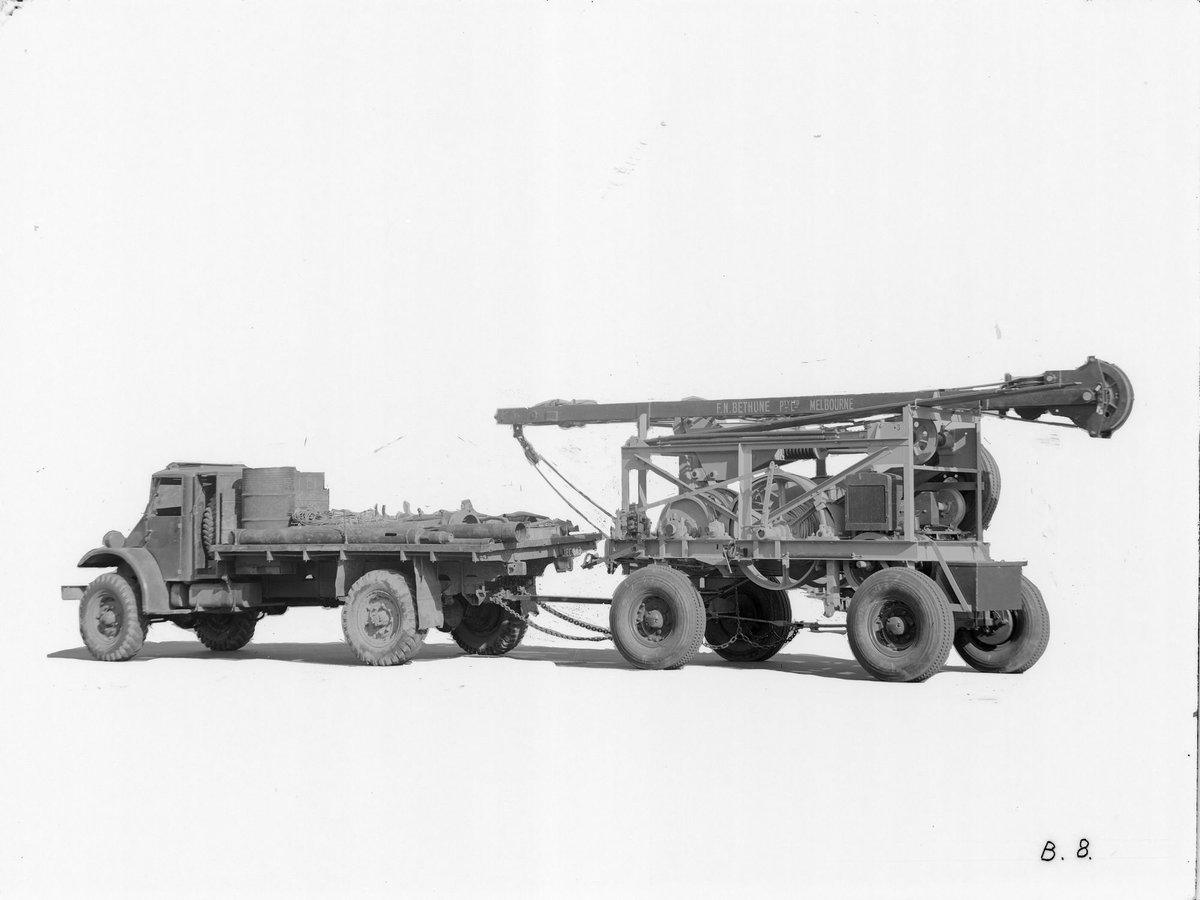 Drilling machinery, manufacture by F. N. Bethune Pty. Ltd., Melbourne, Brighton (1932–38)