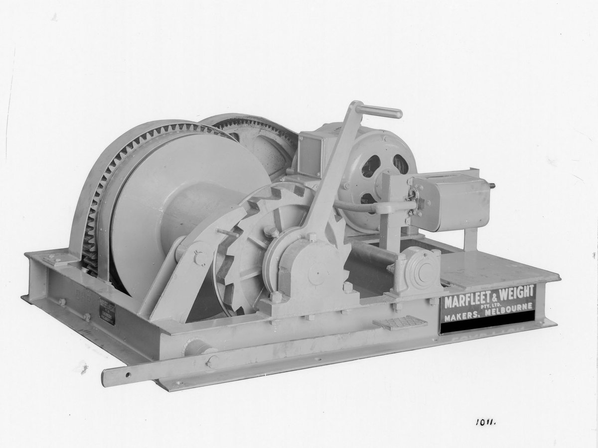 Machinery manufactured by Marfleet and Weight Pty Ltd, Melbourne (1940)