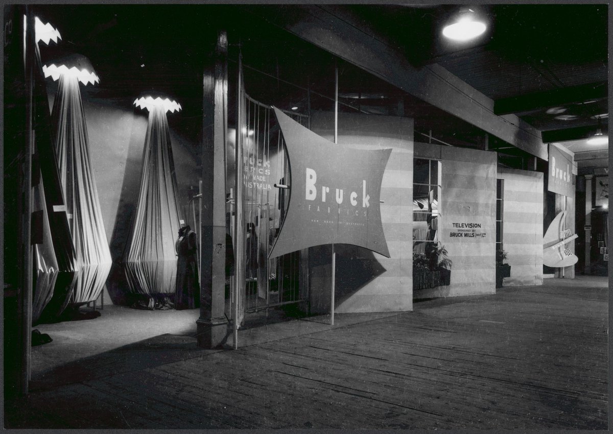 Bruck Mills stand at fashion fair in Melbourne (1950)