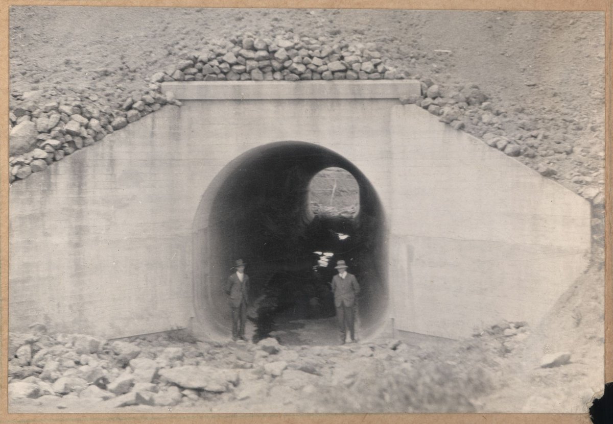 Albion to Broadmeadows - earthworks for culvert at Spring Gully (1927–29)
