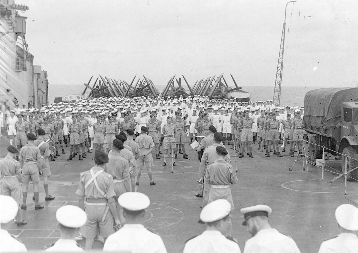 Visit by British aircraft carriers H.M.S. Glory, H.M.S. Indefatigable, H.M.S. Venerable, H.M.S. Implacable to Melbourne, 1946, Port Melbourne