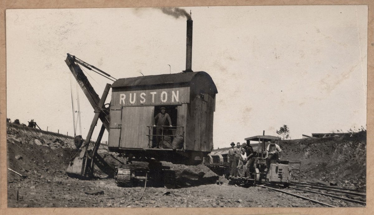 Albion to Broadmeadows - earthworks for culvert at Spring Gully (1927–29)