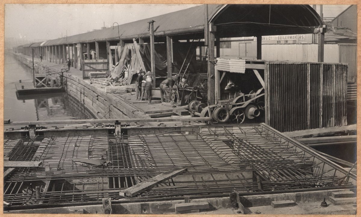 Spencer Street bridge, concrete deck, Melbourne City (1929)