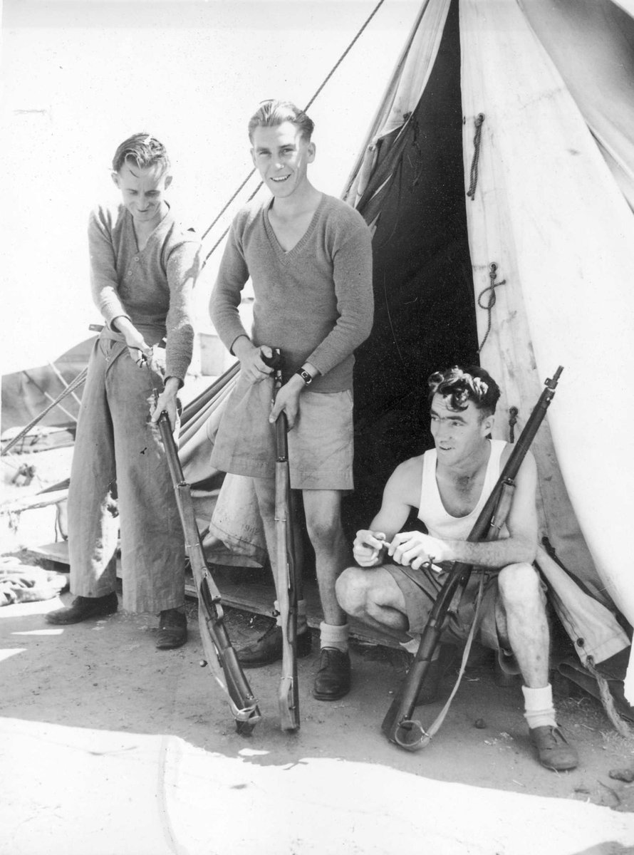 Some of the British soldiers' activities in camp in Melbourne, Australia (1941–47)