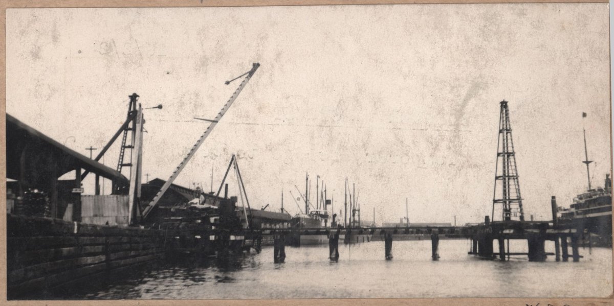 Temporary bridge, Spencer Street, Melbourne, Vic, Melbourne City (1927–28)