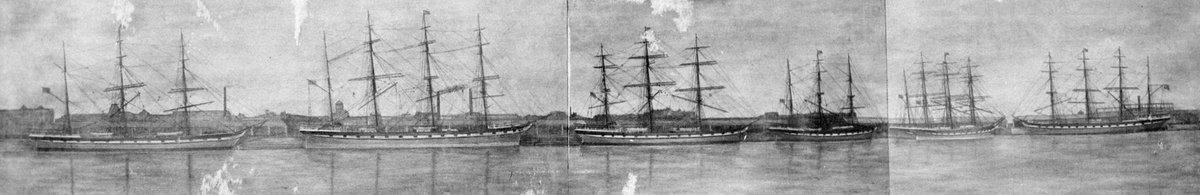 A SCENE THAT WILL NEVER BE SEEN ANY MORE. : Seven "Lochs" in the Victoria Dock, Melbourne. Christmas 1907