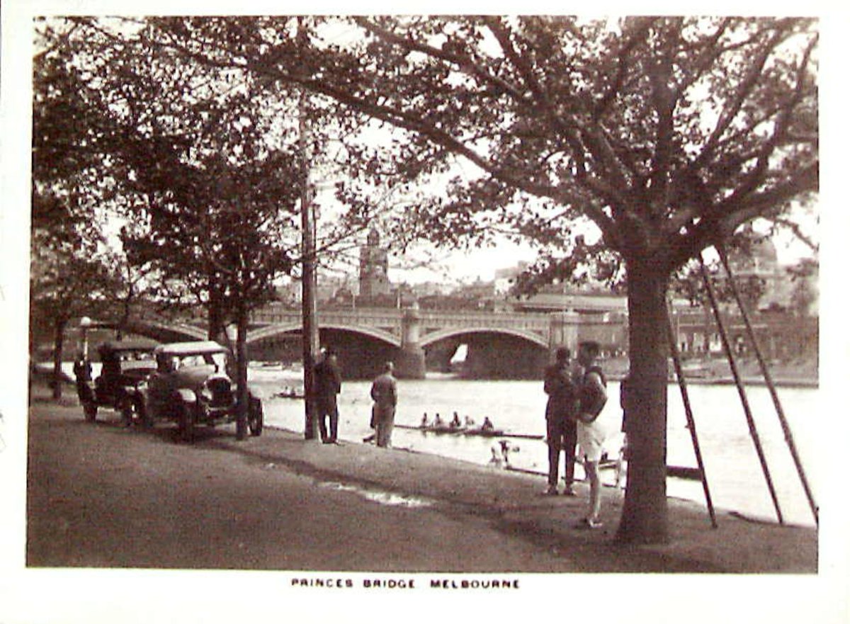 PRINCES BRIDGE, MELBOURNE, Melbourne City (c. 1930)
