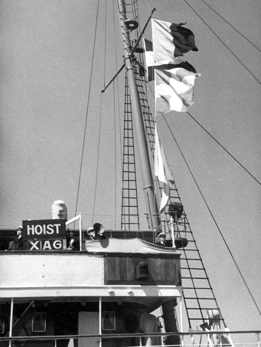 Sequence of events with the Port Phillip Examination Service as they check ships coming into Port Phillip Bay (c. 1940)