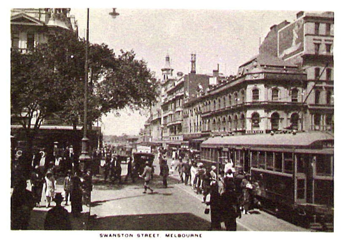Swanston Street, Melbourne, Melbourne City (c. 1930)