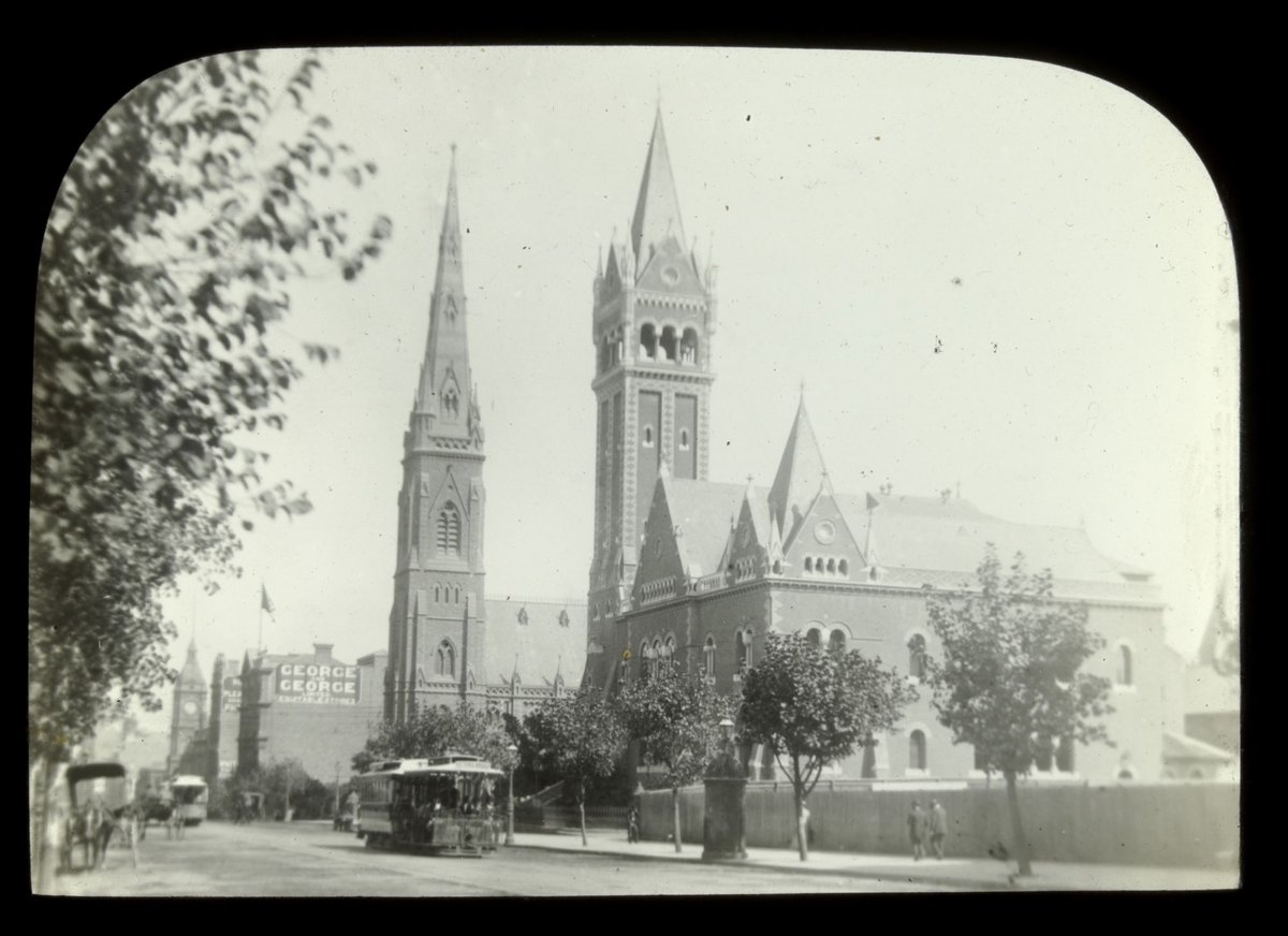 Scotch & Independent Churches Collins St Melb [i.e. Melbourne], Melbourne City (c. 1894)