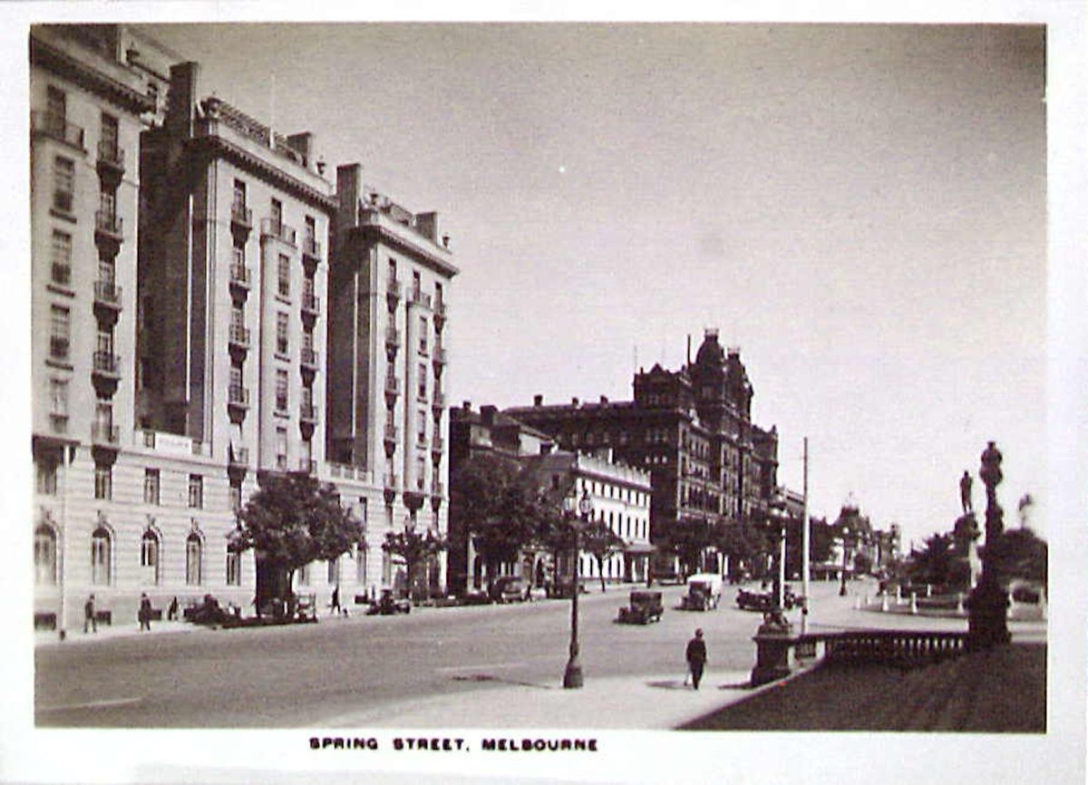 Spring Street, Melbourne, Melbourne City (c. 1930)