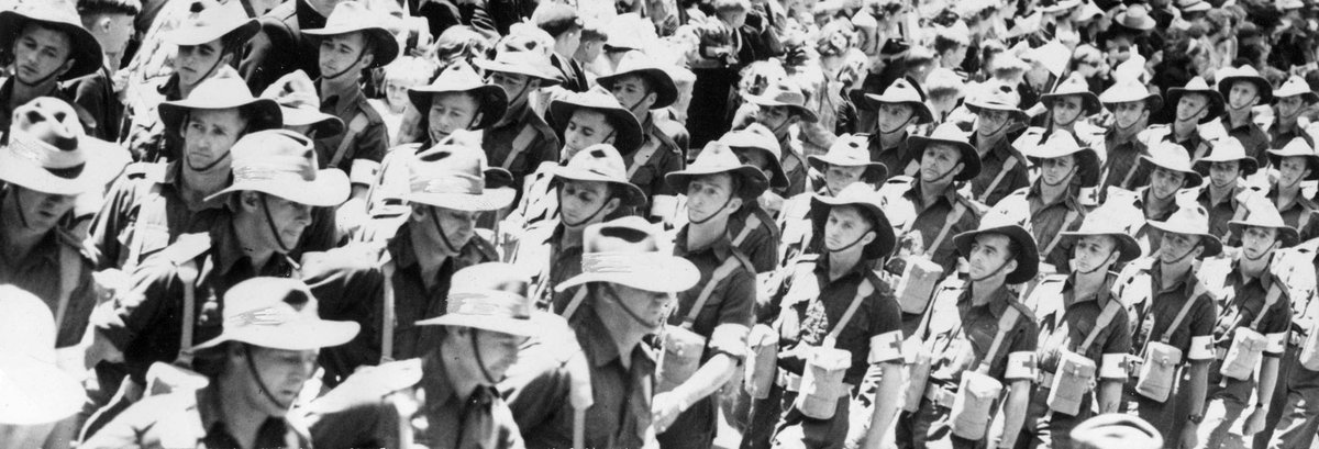 17th Brigade marching through Melbourne (1940–46)