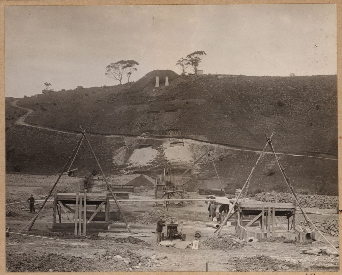 Albion to Broadmeadows - general view of Moonee Ponds Creek viaduct (1927–28)