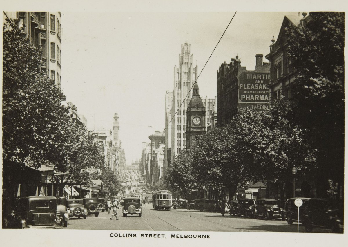 Collins Street, Melbourne, Melbourne City (c. 1930)