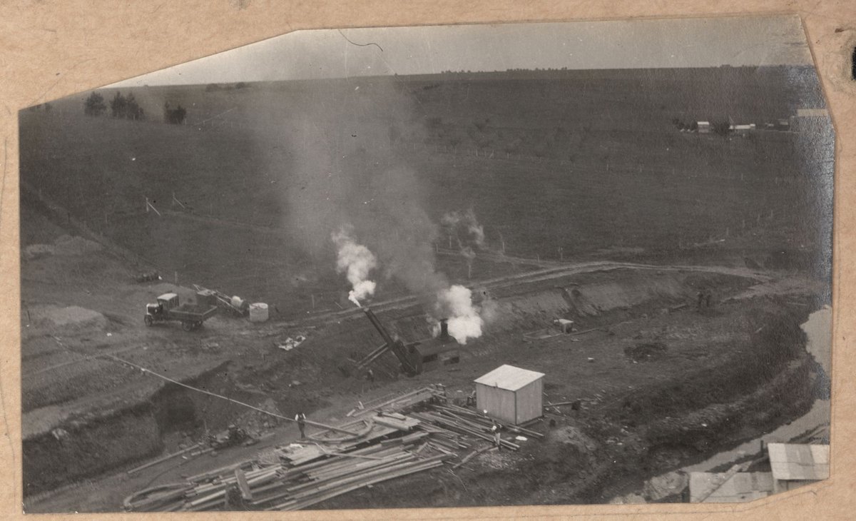 Albion to Broadmeadows - earthworks for culvert at Spring Gully (1927–29)