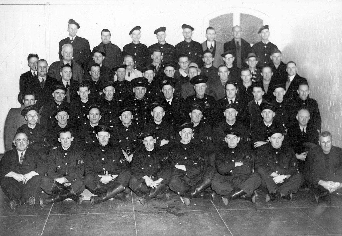 Roll call of the Northcote Auxiliary Fire Service under Station Officer E. J. Moore (c. 1942)