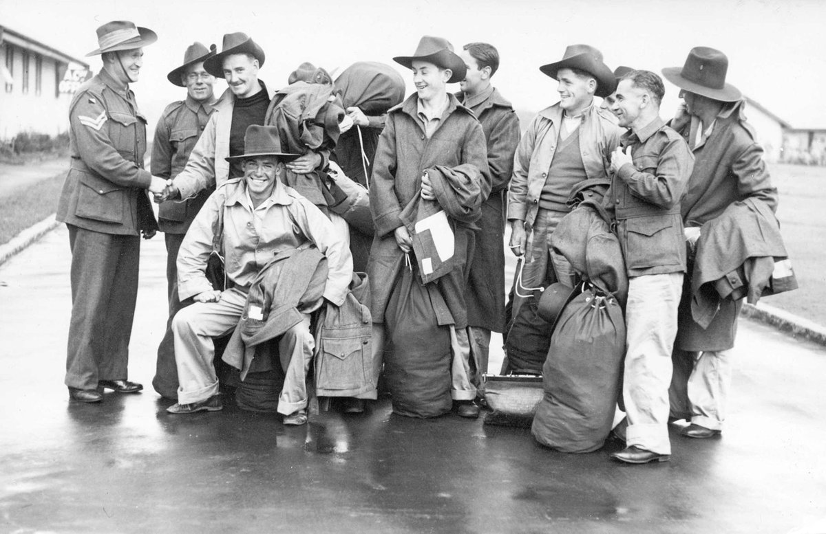 Soldiers in training at Royal Park, Parkville (1939–45)