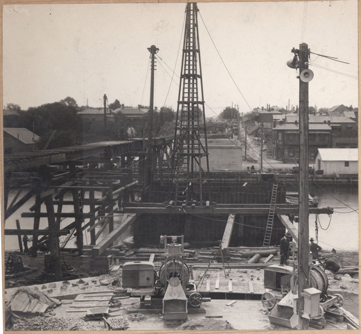 South Kensington to West Footscray. Maribyrnong River bridge general views (1928)