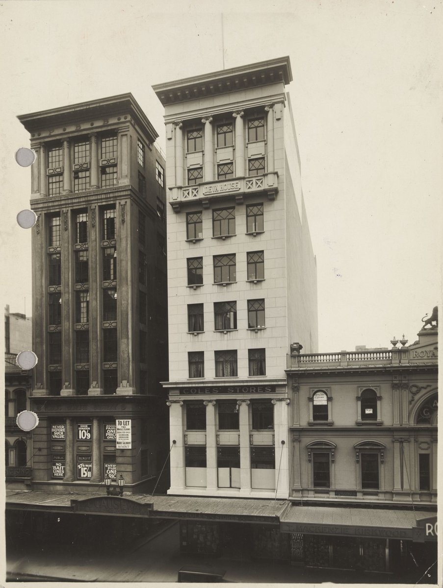 Exterior first city store Deva House Coles Stores 327-329 Bourke Street, Melbourne City (1924–28)