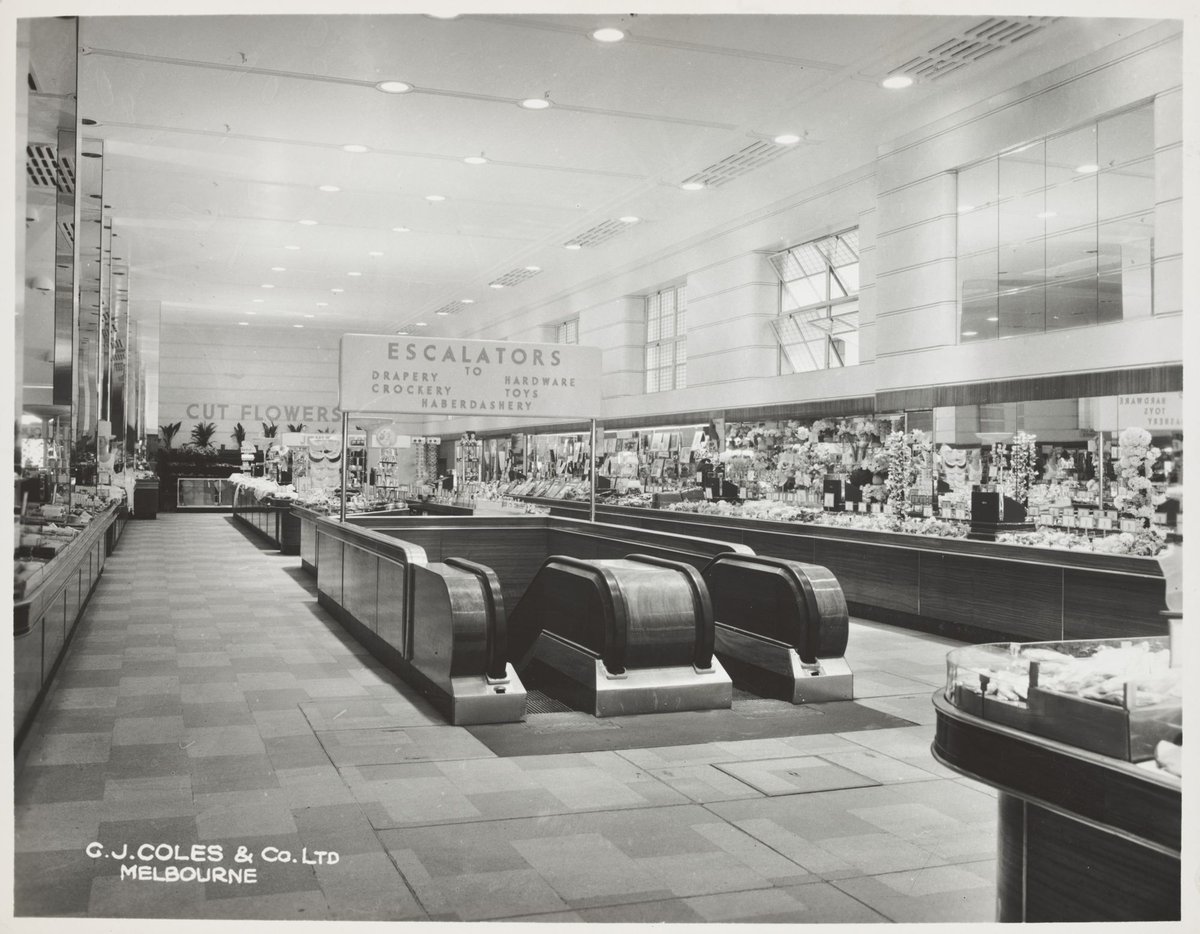 Interior escalators Bourke Street Store No. 12, Melbourne City (1936–45)
