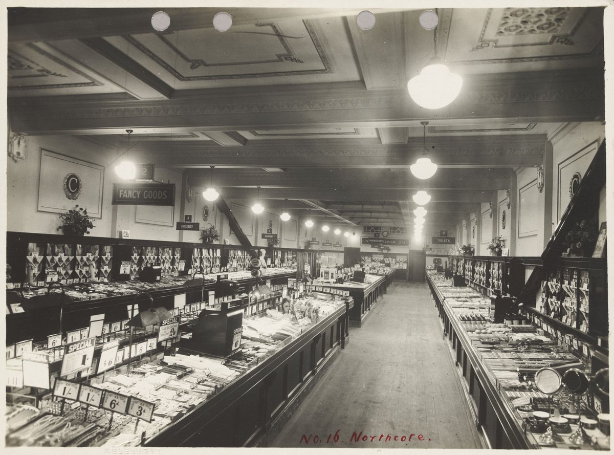 Interior of Coles store showing merchandise priced from 3d at Northcote Store No. 16 (1940–47)