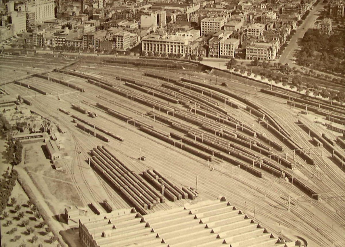 Jolimont Railway yards looking north (1927–28)