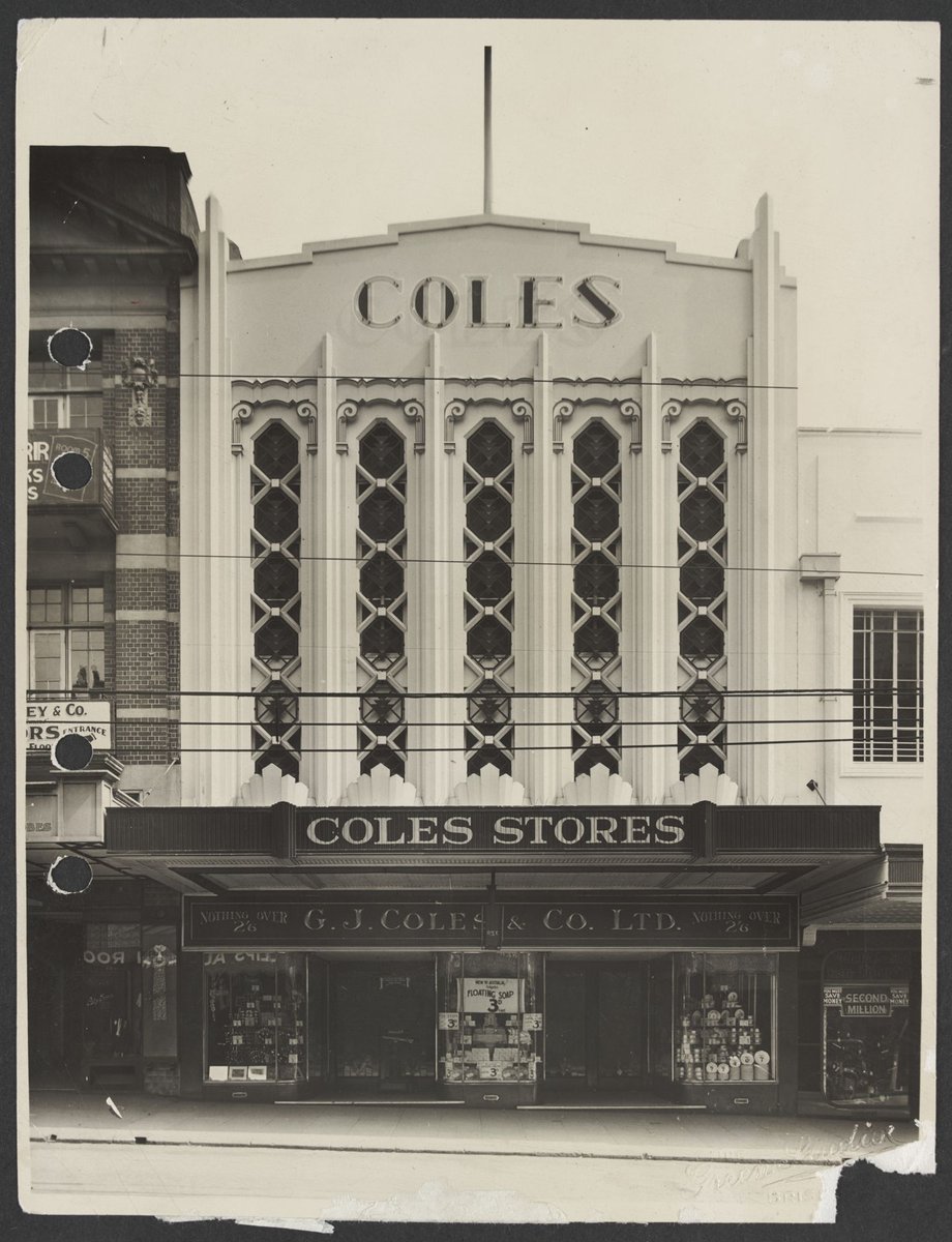 Shop front to Queen Street entrance Brisbane Coles Variety Store No. 24, Melbourne City (1947)