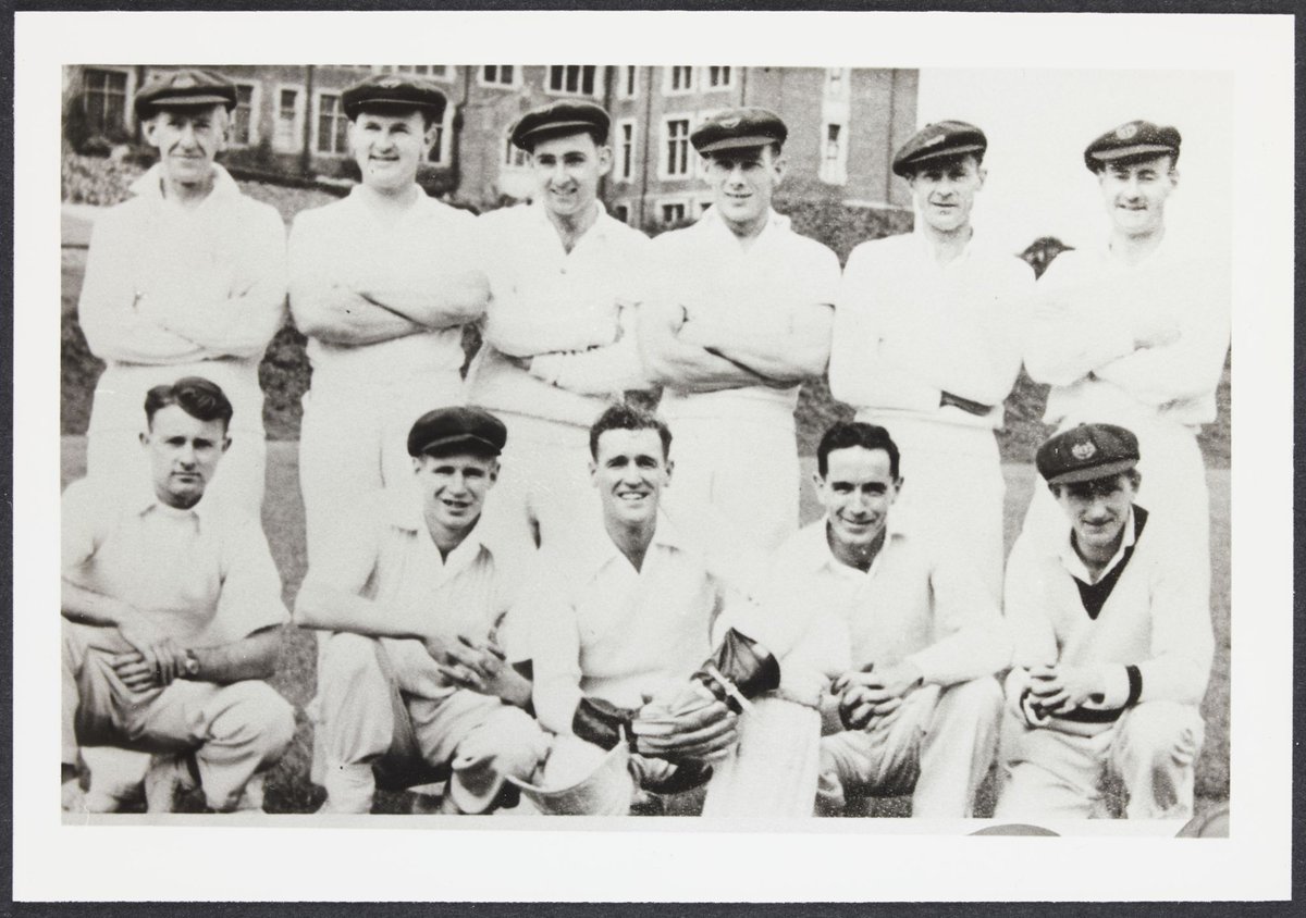 Winning Victorian cricket team Easter Cricket Carnival interstate cricket match against Victoria at Melbourne High School, South Yarra (1950)