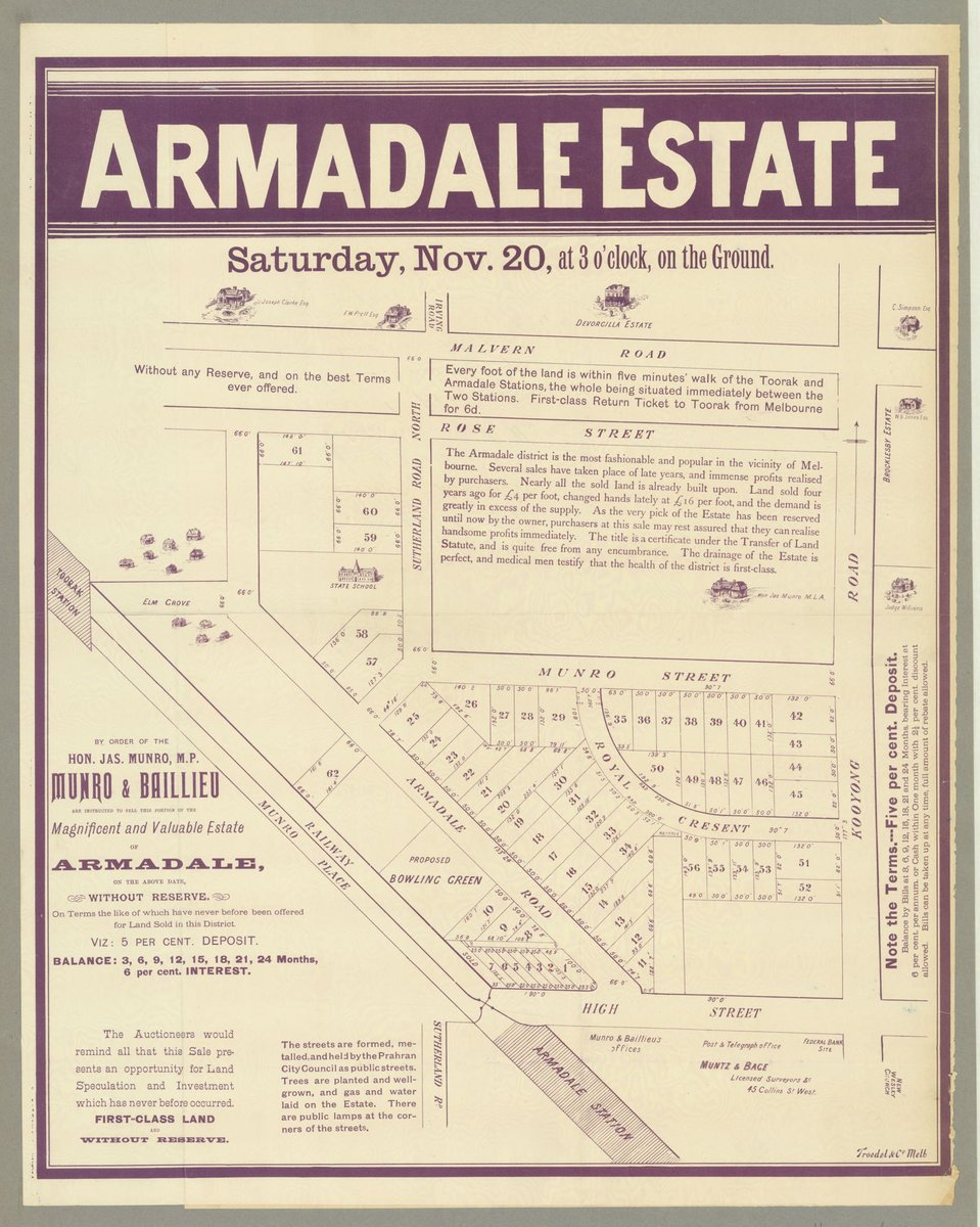 Armadale Estate [Auction notice] (1880–90)