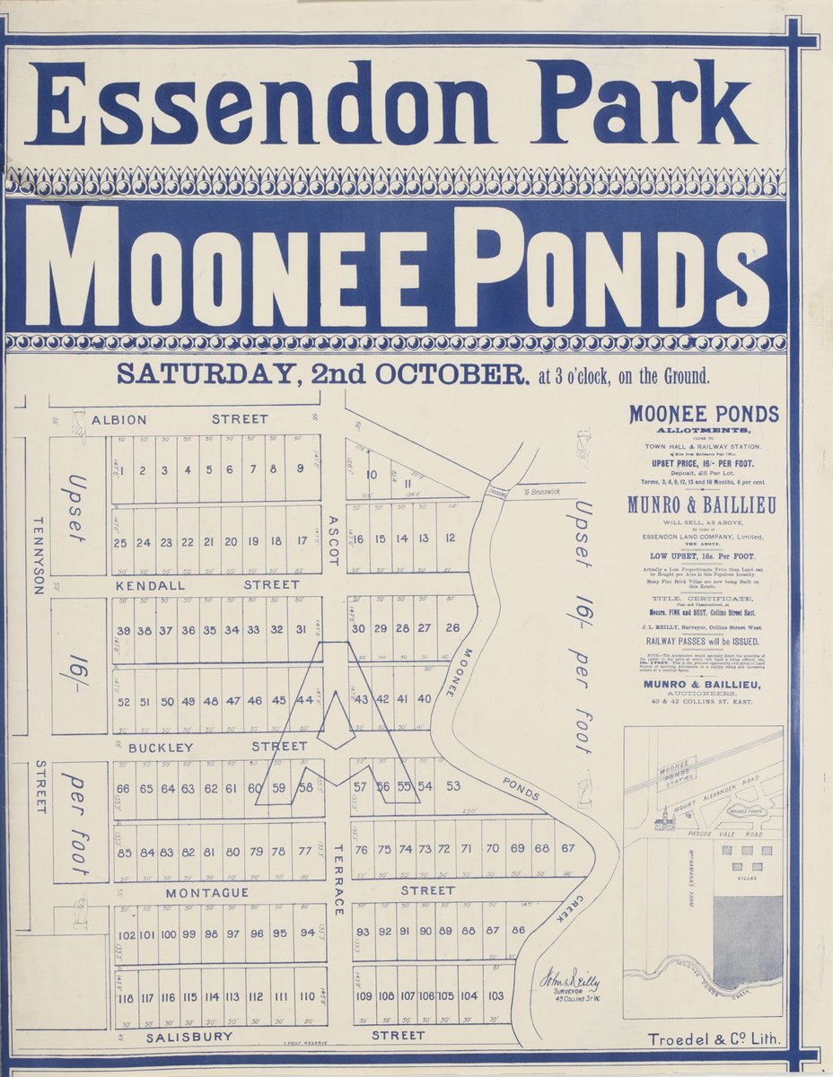Essendon Park, Moonee Ponds [Auction notice] (1886)