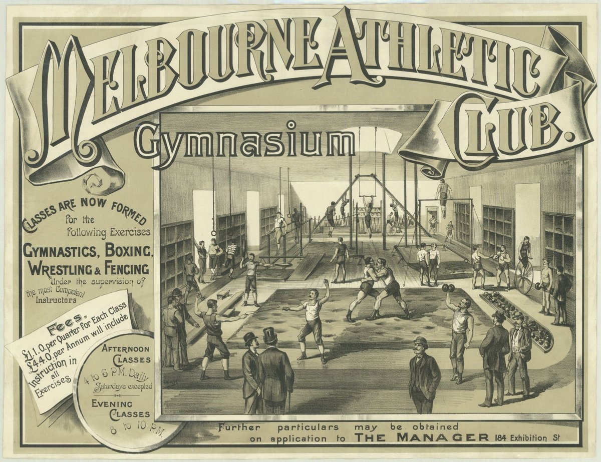 Melbourne Athletic Club Gymnasium, Melbourne City (c. 1891)