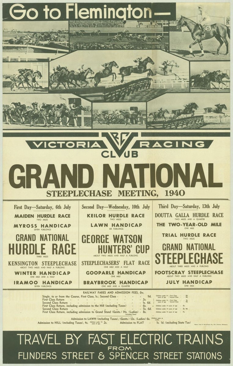 Go to Flemington - Victoria Racing Club Grand National Steeplechase meeting 1940 (1935–42)