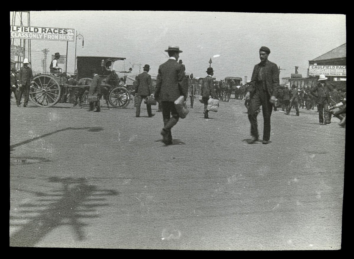 Swanston St. [near Flinders Street Station], Melbourne City (1900–05)