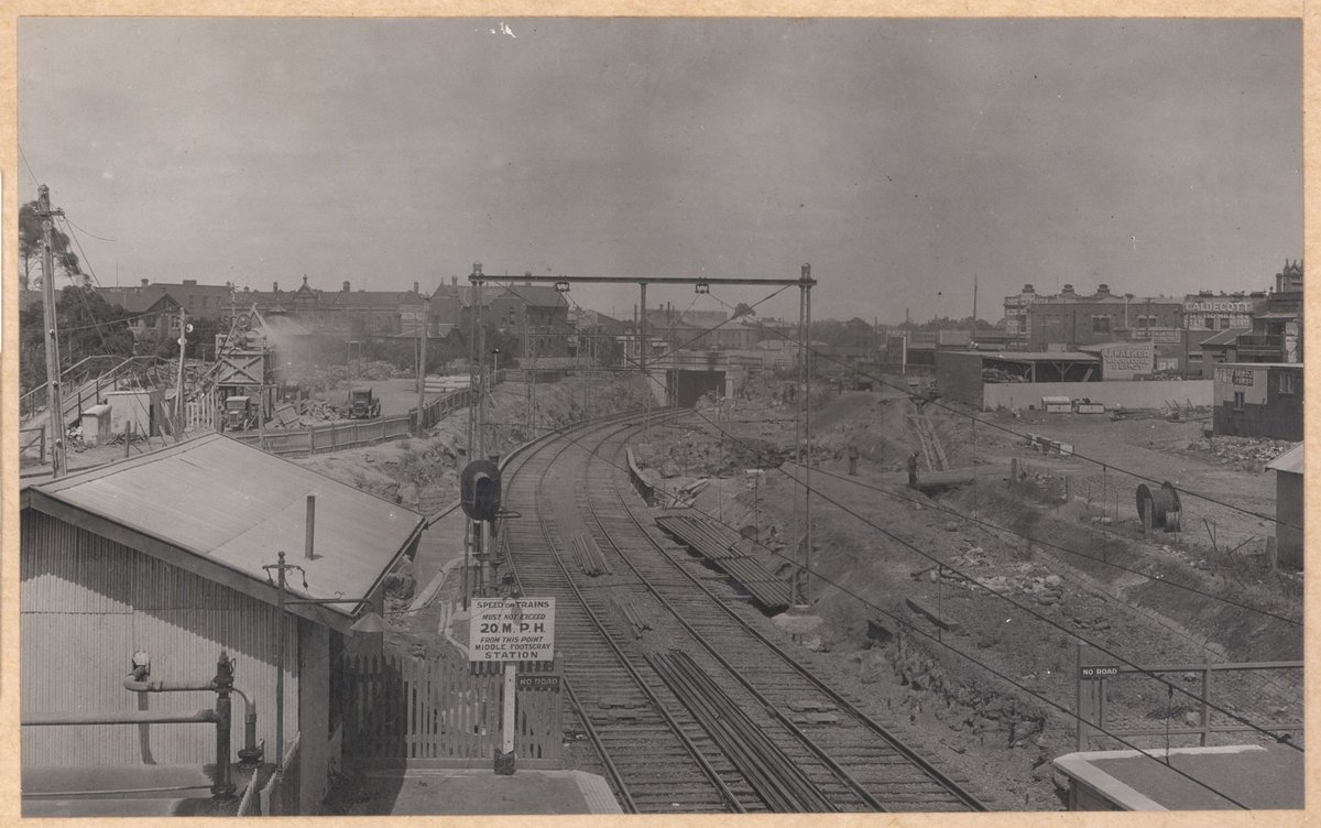 South Kensington to West Footscray, earthworks (1927–28)