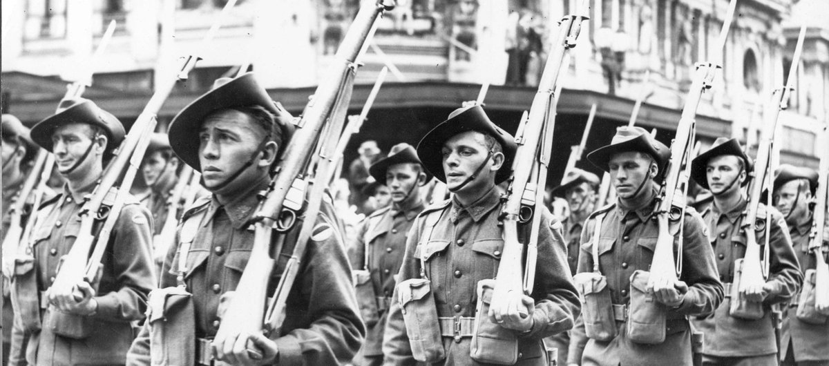 March of 4th and 15th Infantry Brigades in Melbourne (1941–47)