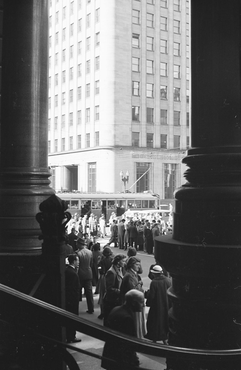 Originally building of the English, Scottish and Australian Bank, Collins Street, Melbourne, Melbourne City (1954)