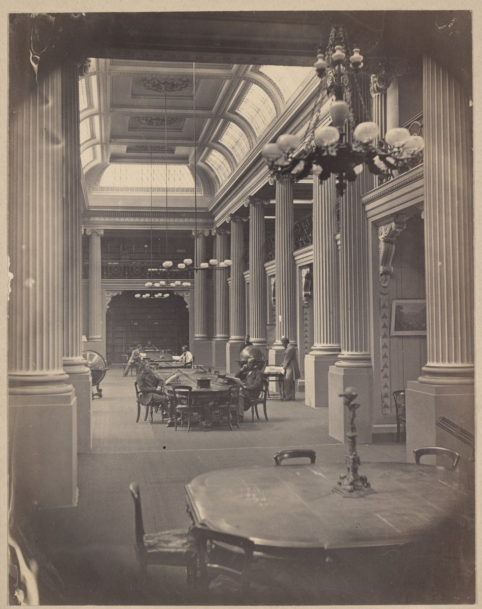 Queen's Hall, Melbourne Public Library, Melbourne City (1856–1900)