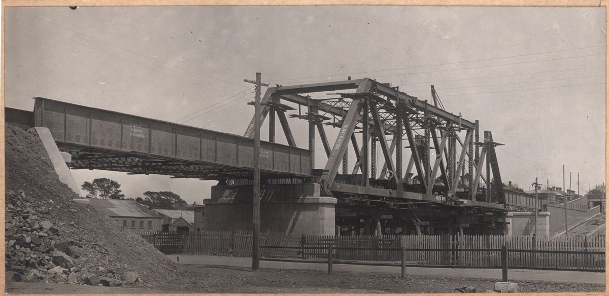 South Kensington to West Footscray. Maribyrnong River bridge general views (1928)