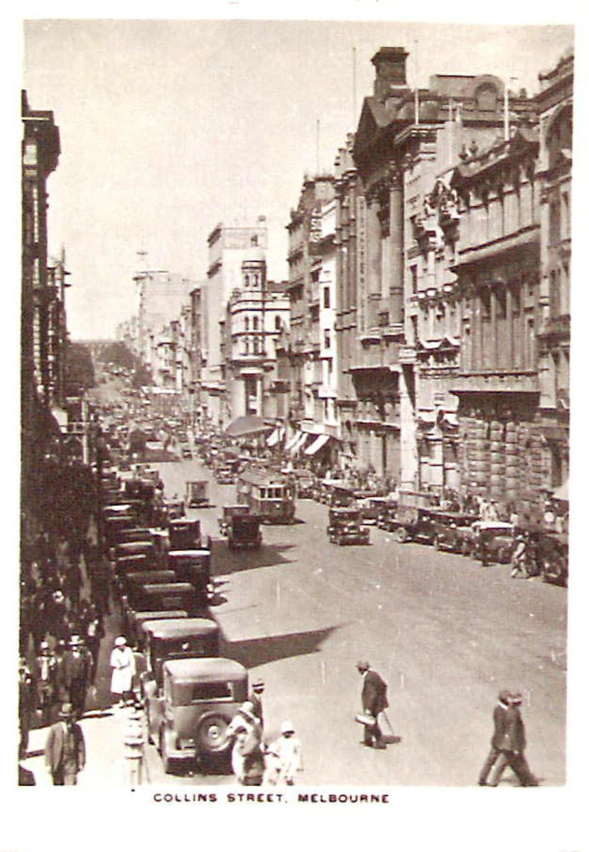 Collins Street, Melbourne, Melbourne City (c. 1930)