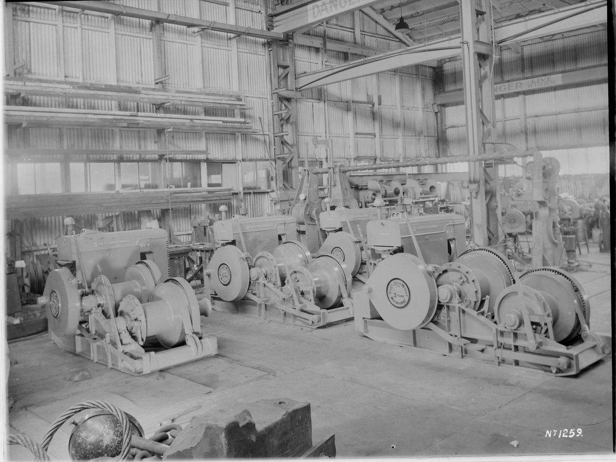 Machinery on factory floor, Marfleet & Weight Pty. Ltd., Melbourne (1941–42)