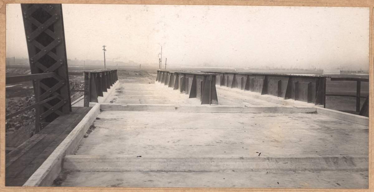 South Kensington to West Footscray - 175 ft. truss span for bridge over Maribyrnong River (1928)