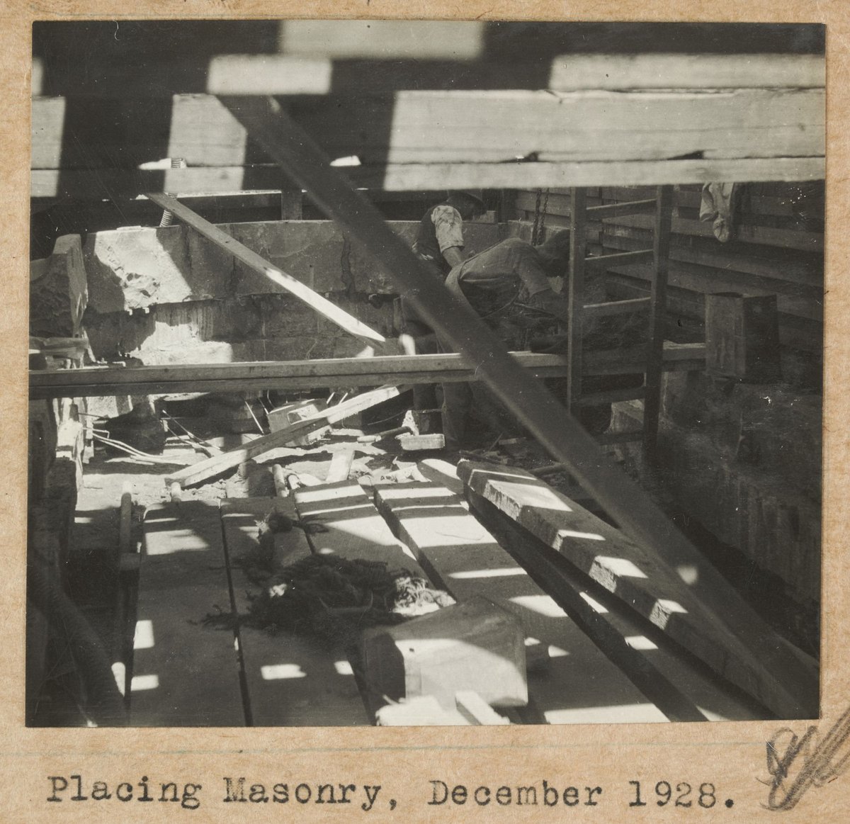 Spencer Street bridge - south pier picture, Melbourne City (1928)