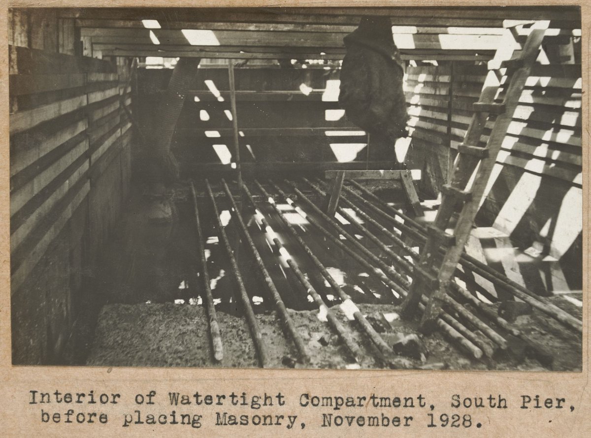 Spencer Street bridge - south pier picture, Melbourne City (1928)
