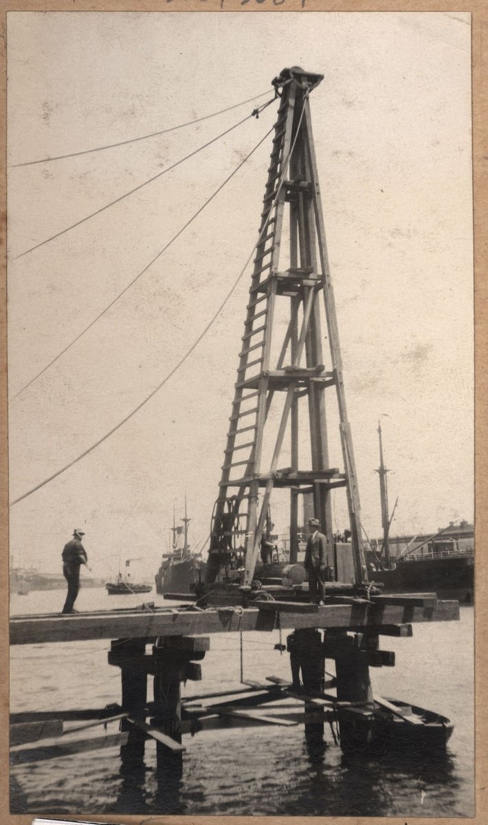Temporary bridge, Spencer Street, Melbourne, Vic, Melbourne City (1927–28)