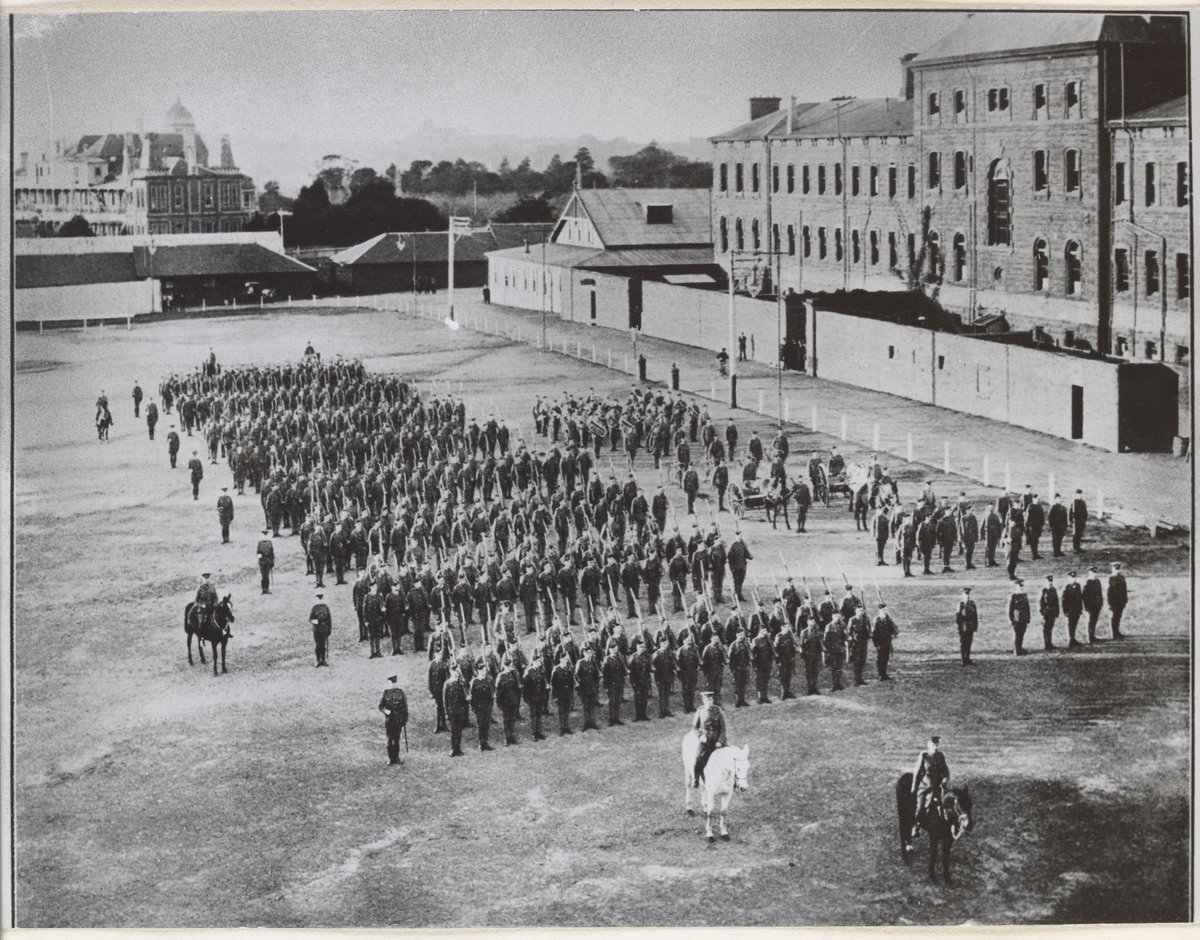 Royal Melbourne Regiment at the Victoria Barracks, St. Kilda Road, Melbourne, Melbourne City (c. 1941)
