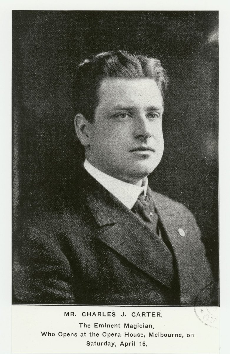 Mr. Charles J. Carter, the eminent magician, who opens at the Opera House, Melbourne, on Saturday, April 16 (1930–93)